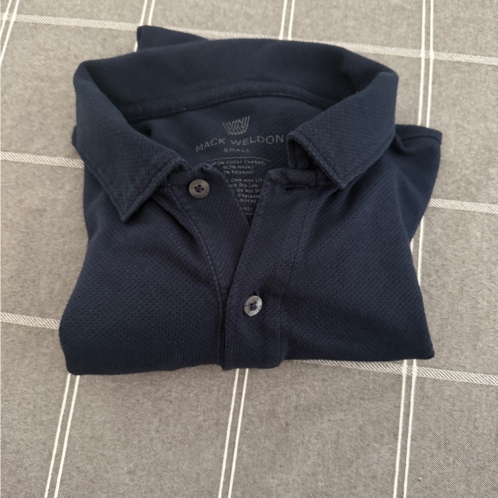 Mack Weldon Vesper Navy Polo Shirt James Bond